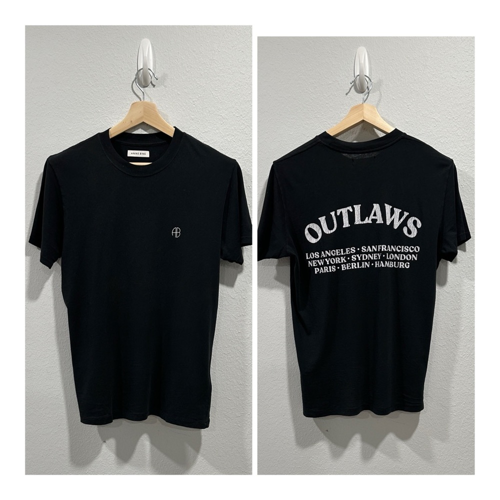 Anine Bing Outlaws Black T-Shirt